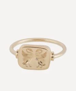 Anna + Nina Rings^14ct Gold Lovebirds Ring