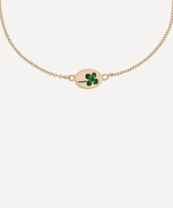 Anna + Nina Bracelets^14ct Gold Lucky Clover Bracelet