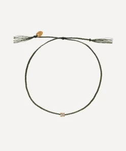 Atelier VM Bracelets|Bracelets^18ct Gold Lucy Green Cotton Bracelet