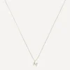 AURUM + GREY Necklaces^9ct Gold M Diamond Initial Pendant Necklace