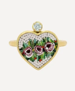 Kojis Rings|Rings^18ct Gold Micro Mosaic Rose Ring