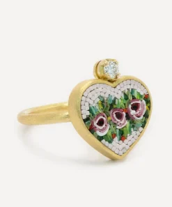 Kojis Rings|Rings^18ct Gold Micro Mosaic Rose Ring