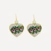 Kojis Earrings|Earrings^18ct Gold Micro Mosaic Rose Drop Earrings