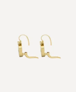 Kojis Earrings|Earrings^18ct Gold Micro Mosaic Rose Drop Earrings
