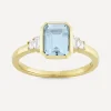 Dinny Hall Rings|Rings^18ct Gold Mila Aquamarine and Diamond Ring