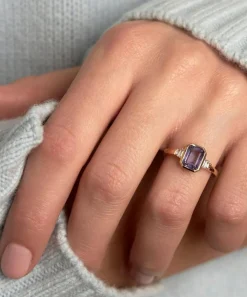 Dinny Hall Rings|Rings^18ct Gold Mila Lilac Sapphire and Diamond Ring