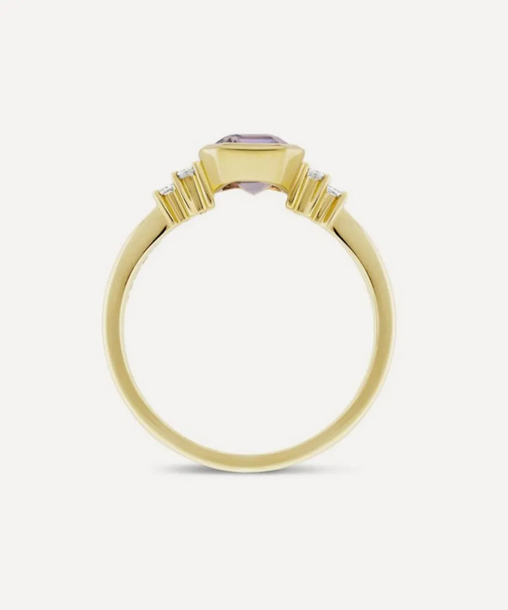 Dinny Hall Rings|Rings^18ct Gold Mila Lilac Sapphire and Diamond Ring