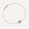 Astley Clarke Bracelets^14ct Gold Mini Icon Aura Blue Sapphire and Diamond Bracelet