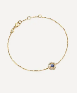 Astley Clarke Bracelets^14ct Gold Mini Icon Aura Blue Sapphire and Diamond Bracelet