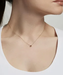 Astley Clarke Necklaces^14ct Gold Mini Icon Aura Ruby and Diamond Pendant Necklace