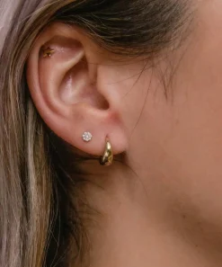 Dinny Hall Earrings^9ct Gold Mini Scoop Huggie Hoop Earrings