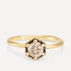 Satomi Kawakita Rings|Rings^18ct Gold 5mm Brown Diamond Hexagon Ring