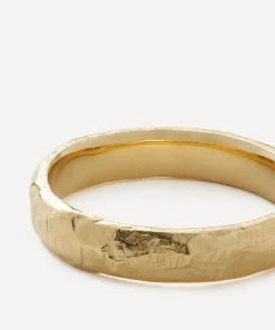 Ellis Mhairi Cameron Rings^14ct Gold 4mm Hammered Wedding Band Ring