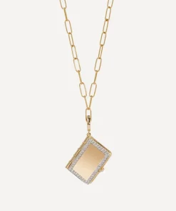 Annoushka Charms & Pendants|Charms & Pendants^18ct Gold Mythology Diamond Book Locket Charm