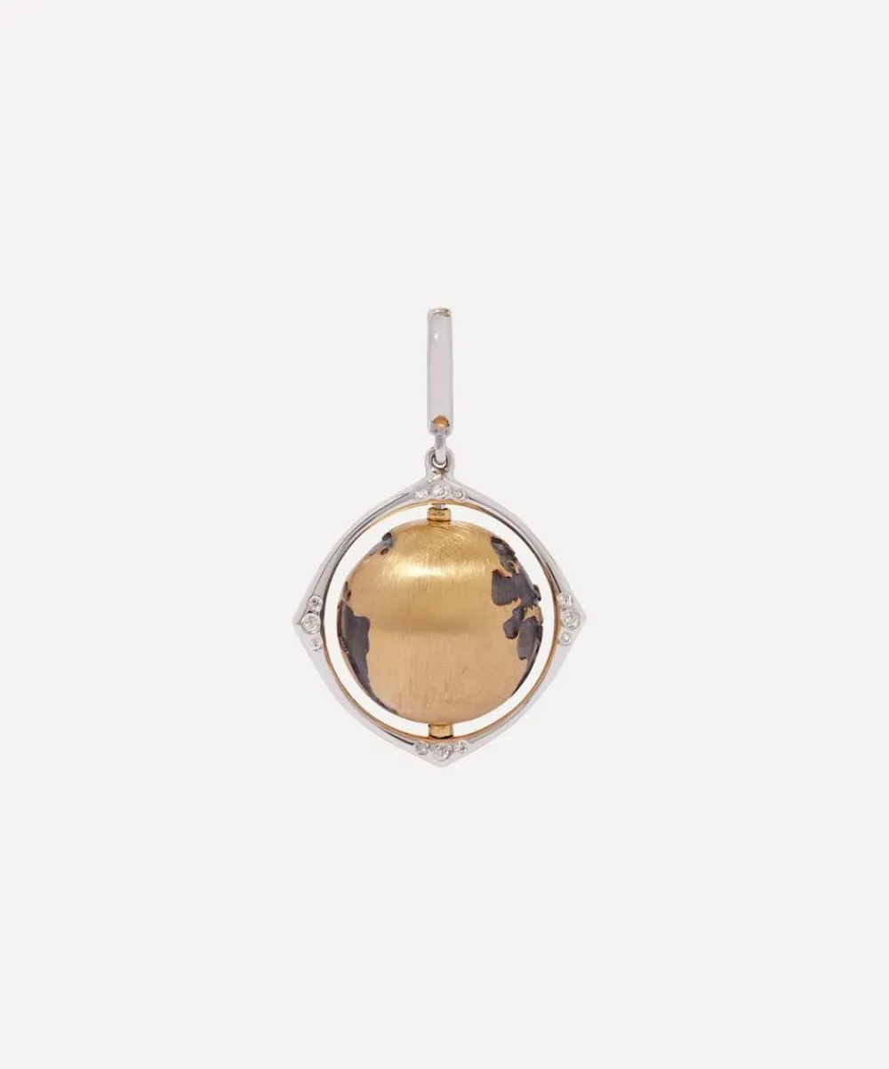 Annoushka Charms & Pendants|Charms & Pendants^18ct Gold Mythology Diamond Spinning Globe Charm