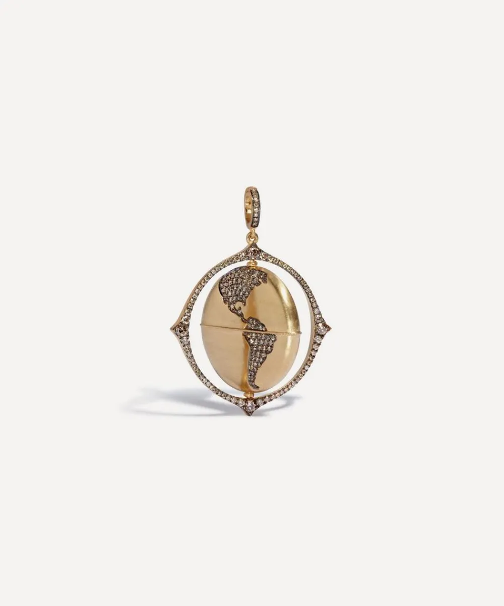 Annoushka Charms & Pendants|Charms & Pendants^18ct Gold Mythology Diamond Globe Pendant