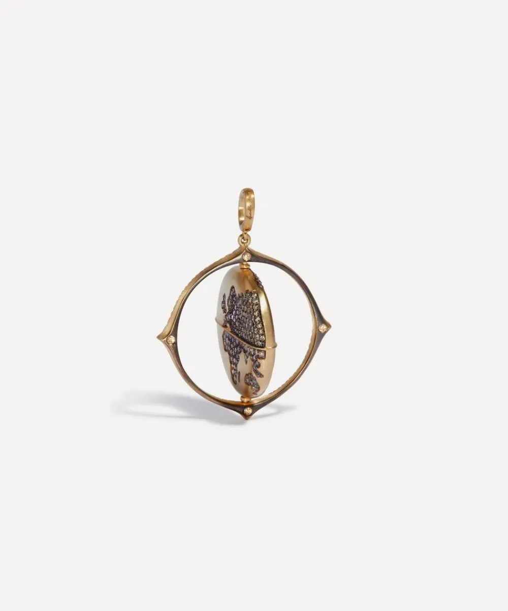 Annoushka Charms & Pendants|Charms & Pendants^18ct Gold Mythology Diamond Globe Pendant