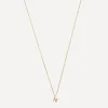 AURUM + GREY Necklaces^9ct Gold N Diamond Initial Pendant Necklace