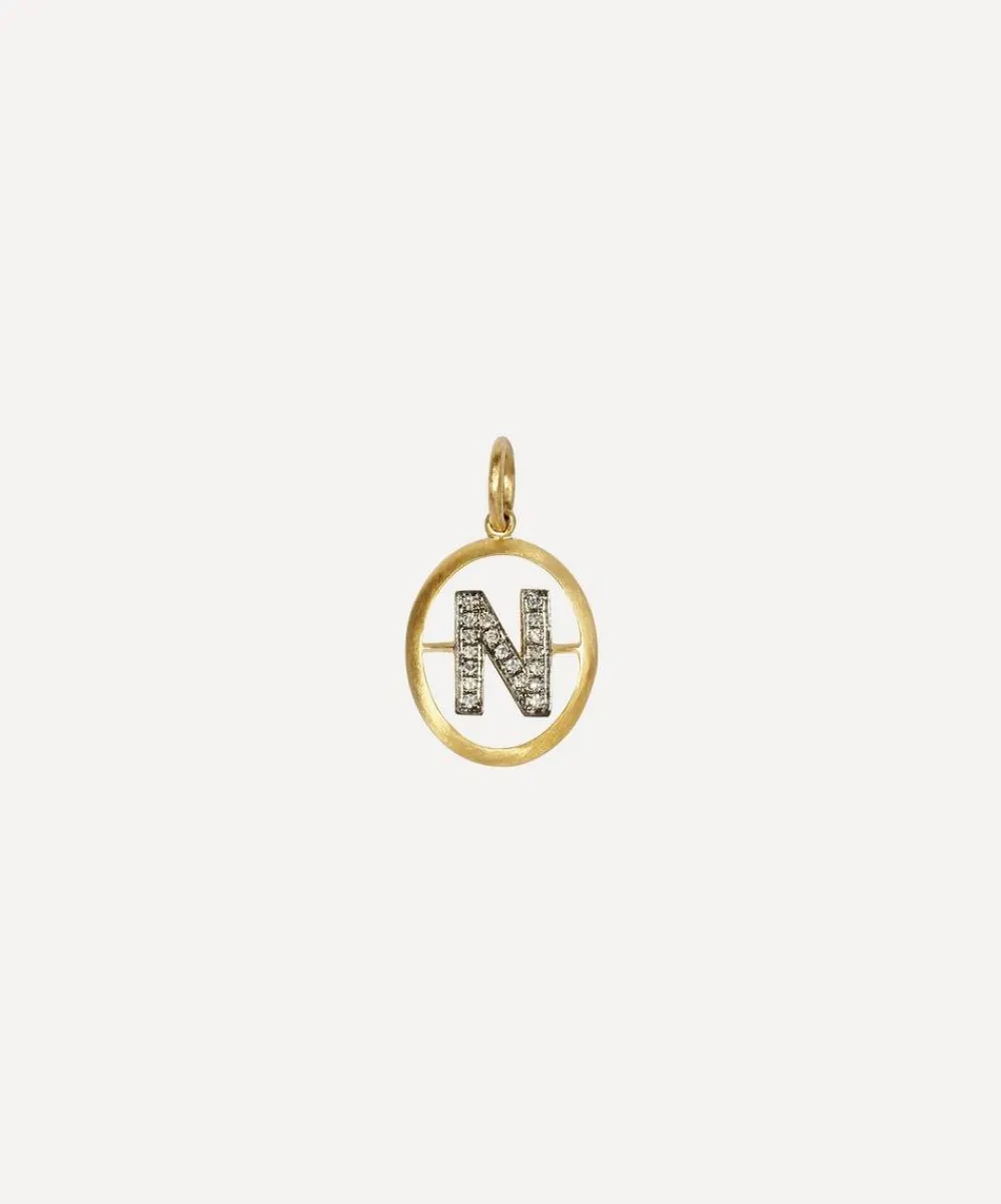 Annoushka Charms & Pendants|Charms & Pendants^18ct Gold N Diamond Initial Pendant