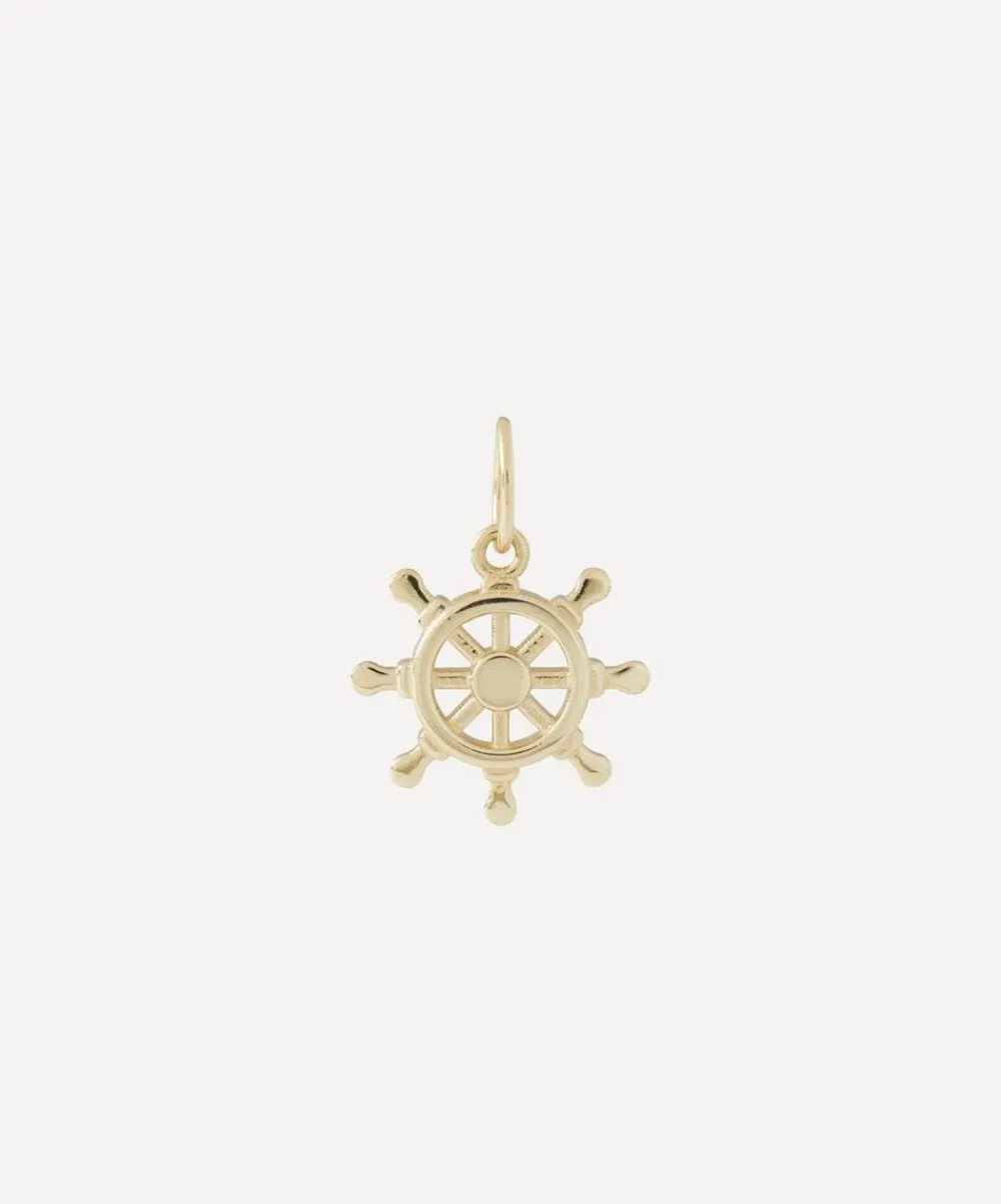 Liberty Charms & Pendants|Charms & Pendants^9ct Gold Nautical Helm Pendant