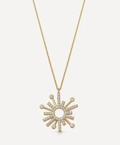 Astley Clarke Charms & Pendants^14ct Gold Nova Diamond Drop Pendant Necklace