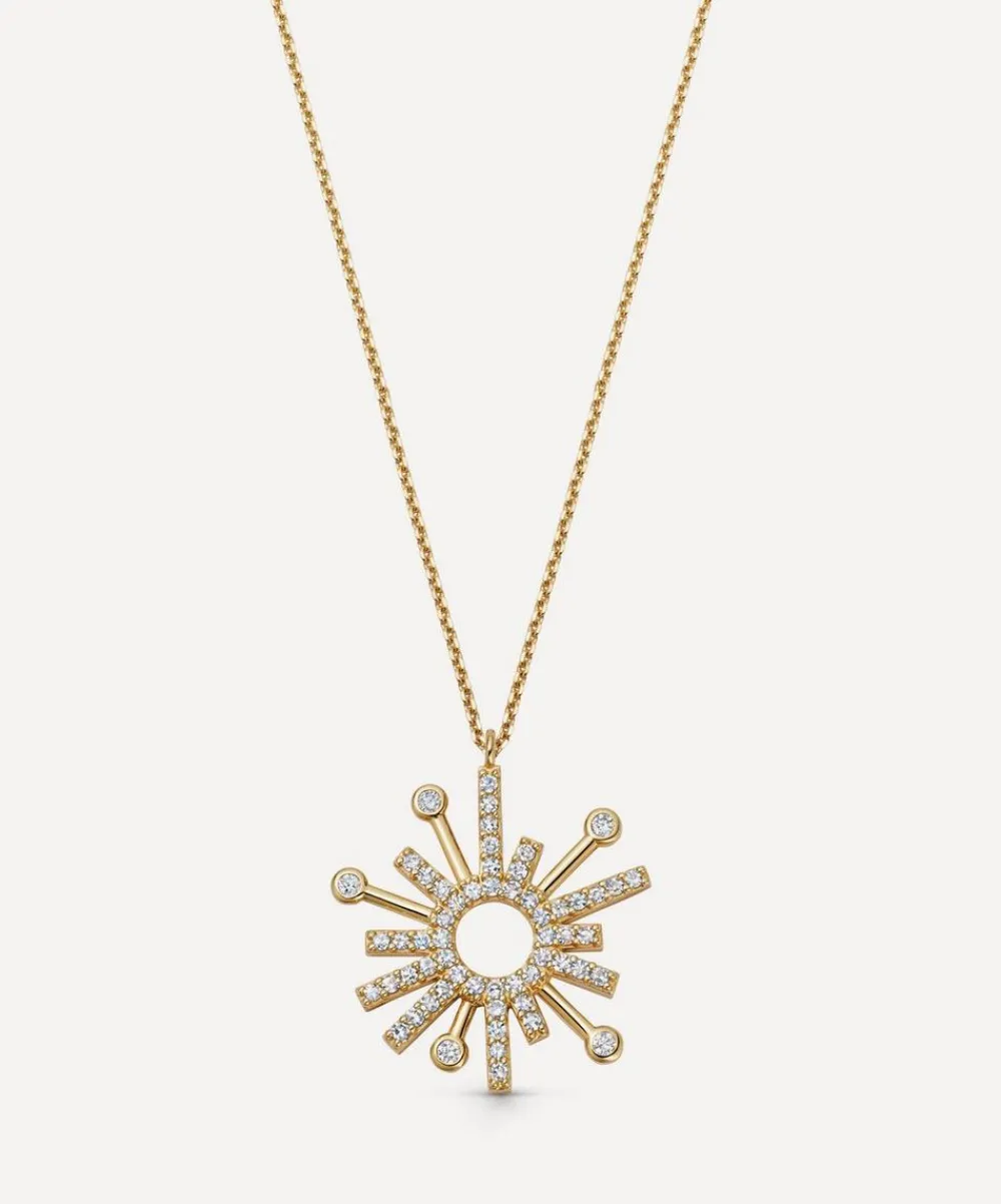 Astley Clarke Charms & Pendants^14ct Gold Nova Diamond Drop Pendant Necklace