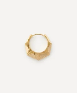 Marie Lichtenberg Earrings|Earrings^18ct Gold NYC Diamond Small Hoop Earring