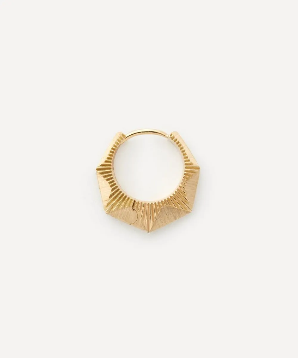 Marie Lichtenberg Earrings|Earrings^18ct Gold NYC Diamond Small Hoop Earring