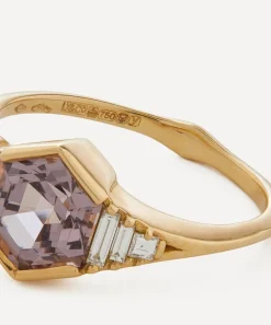 Artemer Rings|Rings^18ct Gold One-of-a-Kind Hexagon Cut Spinel and Diamond Engagement Ring