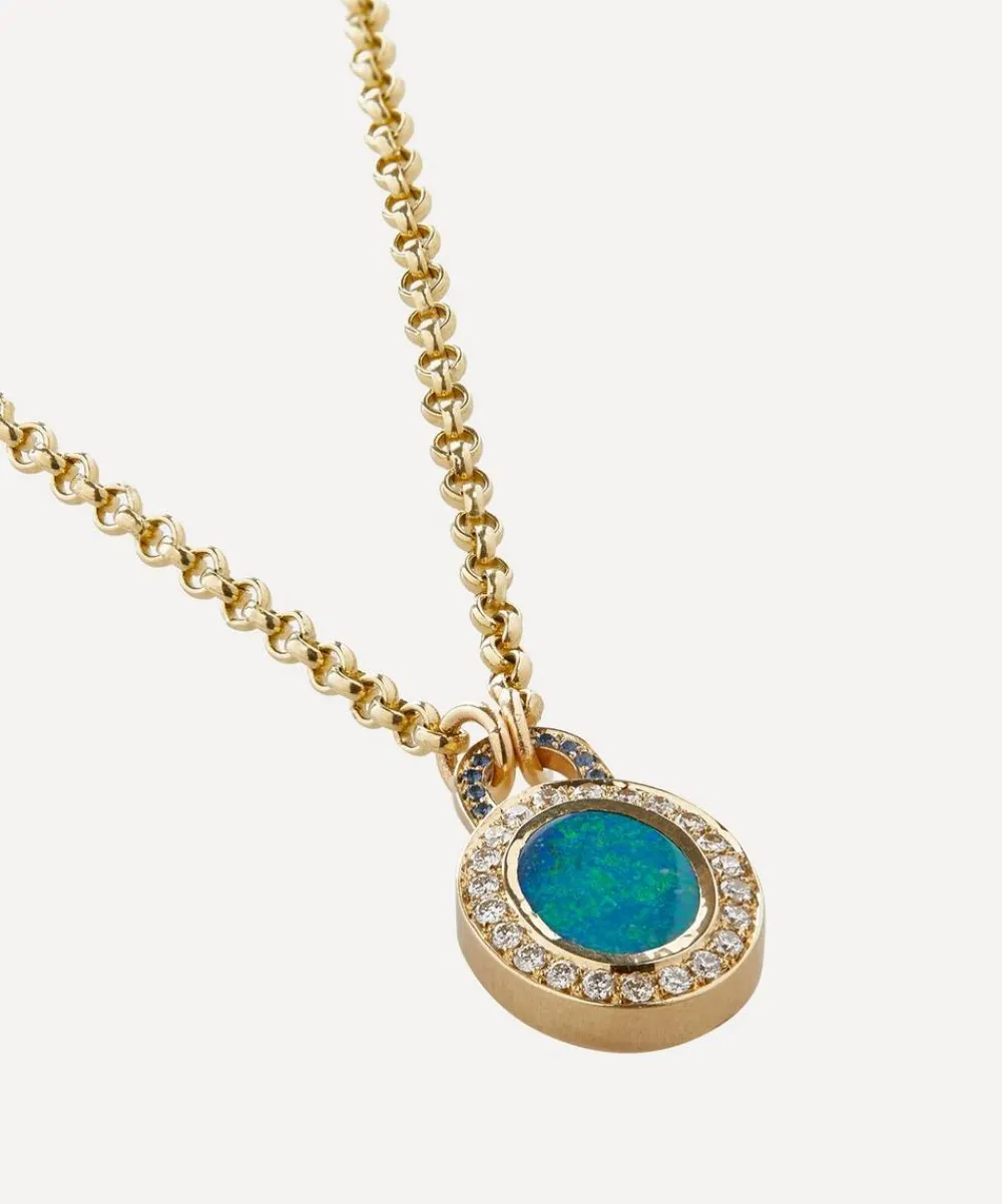Balint Samad Necklaces|Necklaces^9ct Gold Orbit Opal Pendant Necklace