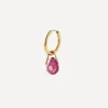 Pascale Monvoisin Earrings|Earrings^9ct Gold Orso Ruby Hoop Earring