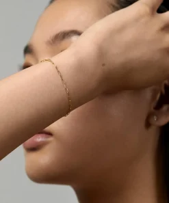 Monica Vinader Bracelets^14ct Gold Paperclip Chain Bracelet