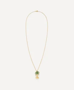 Yvonne Léon Bracelets|Bracelets^18ct Gold Paradise Island Palm Pendant Necklace