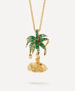 Yvonne Léon Bracelets|Bracelets^18ct Gold Paradise Island Palm Pendant Necklace