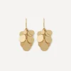 Sia Taylor Earrings|Earrings^18ct Gold Petals Drop Earrings