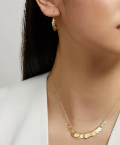 Sia Taylor Earrings|Earrings^18ct Gold Petals Drop Earrings