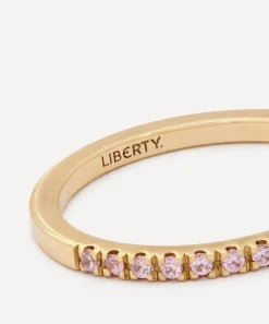 Liberty Rings|Rings^9ct Gold Pink Sapphire Rainbow Ring
