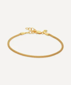 Monica Vinader Bracelets^18ct Gold Plated Vermeil Silver Woven Fine Chain Bracelet