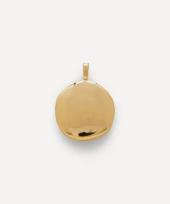 Monica Vinader Charms & Pendants^18ct Gold Plated Vermeil Silver Deia Pebble Locket
