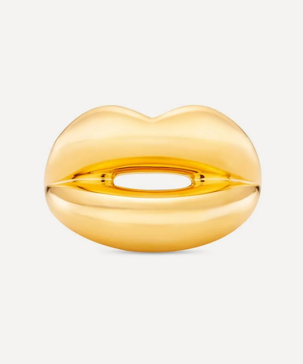 Solange Azagury-Partridge Rings^18ct Gold Plated Vermeil Silver Hotlips Ring