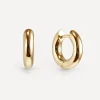 Otiumberg Earrings^14ct Gold Plated Vermeil Silver Small Chunky Hoop Earrings