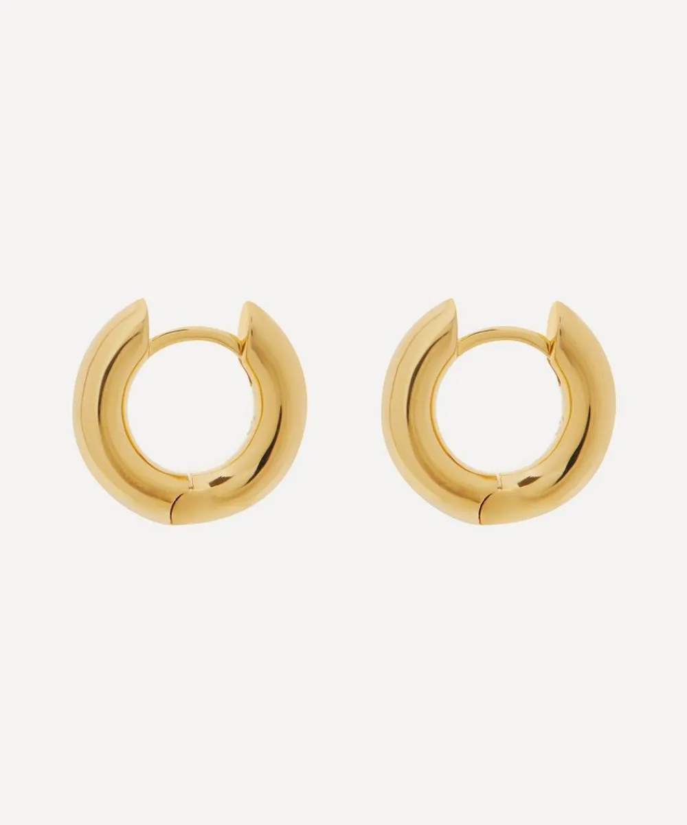 Otiumberg Earrings^14ct Gold Plated Vermeil Silver Small Chunky Hoop Earrings