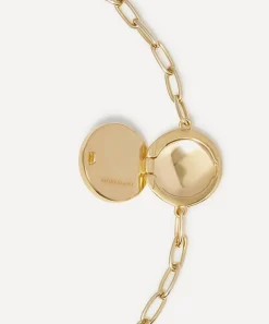 Astley Clarke Bracelets^18ct Gold Plated Vermeil Silver Polaris Malachite Locket Bracelet