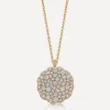 Astley Clarke Necklaces^14ct Gold Plated Vermeil Silver Asteri Diamond Slice Pendant Necklace
