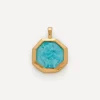 Monica Vinader Charms & Pendants^18ct Gold Plated Vermeil Silver St Christopher Pendant Charm