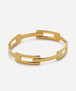 Monica Vinader Bracelets^18ct Gold Plated Vermeil Silver Signature Bangle Bracelet