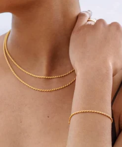 Monica Vinader Bracelets^18ct Gold Plated Vermeil Silver Corda Fine Chain Friendship Bracelet