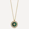 Astley Clarke Necklaces^18ct Gold Plated Vermeil Silver Polaris Malachite Locket Necklace