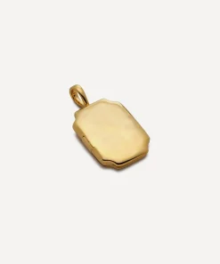 Monica Vinader Charms & Pendants^18ct Gold Plated Vermeil Silver Signature Locket