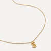 Monica Vinader Necklaces^18ct Gold Plated Vermeil Sterling Silver S Initial Alphabet Necklace